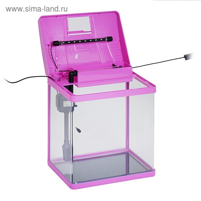 Аквариум SeaStar LS-380F в комплекте: LED-лампа, фильтр, 30 л, розовый Аквариум SeaStar LS-380F в комплекте: LED-лампа, фильтр, 30 л, розовый