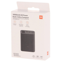 Внешний аккумулятор Xiaomi Mi Power Bank 3 Ultra compact (BHR4412GL), 10000мАч, черный