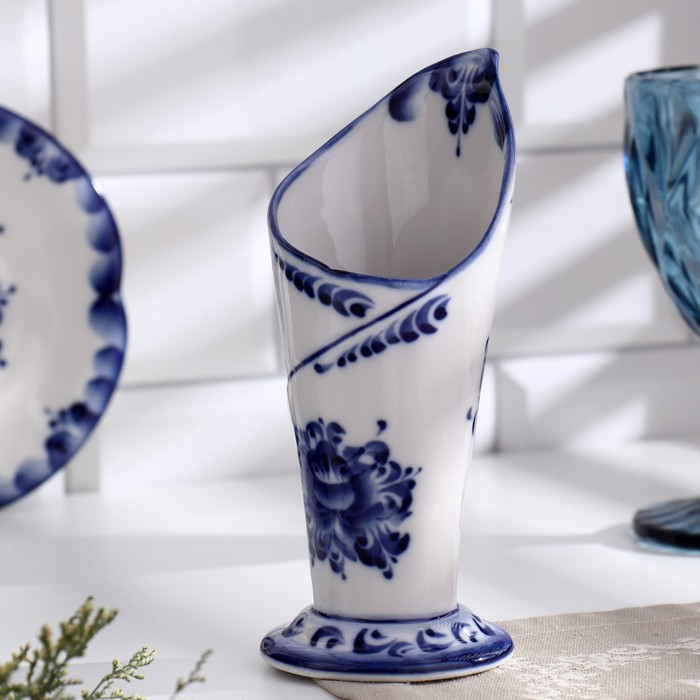 Салфетница «Эффект», 8×7,5×17,5 см, гжель Салфетница «Эффект», 8×7,5×17,5 см, гжель