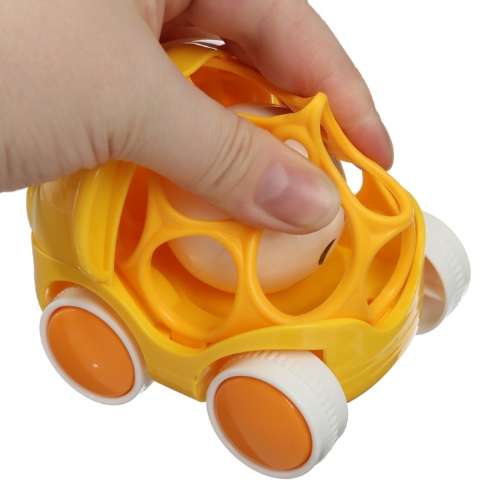 Машинка - погремушка «Обезьянка», с эластичными элементами, Крошка Я Машинка - погремушка «Обезьянка», с эластичными элементами, Крошка Я