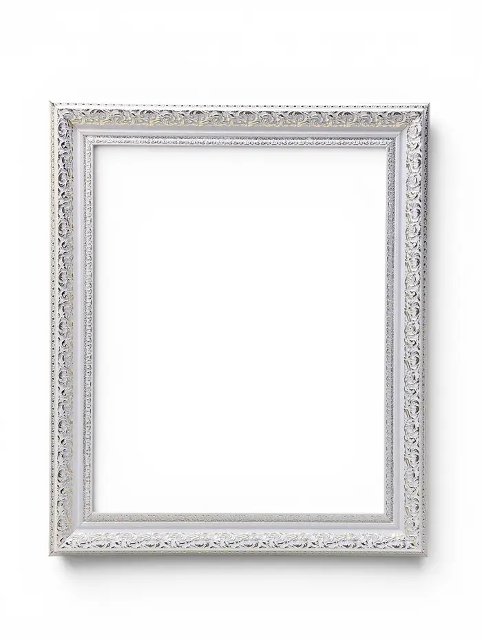 Рама для картин и зеркал Elegance de Lumi, 40&times;50 см, пластик, белая с золотом