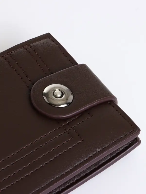 Портмоне мужское на магните, коричневое