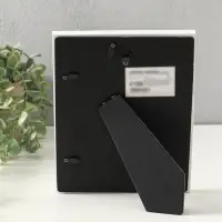 Фоторамка полистоун 13х18 см "Узор волна" белая 22х17х2,5 см