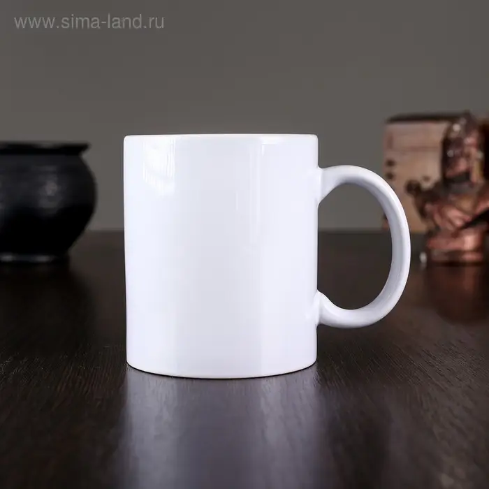 Кружка под сублимацию "PREMIUM",  320 мл, керамика, 335 гр, H=9,5 см, D=8,2 см