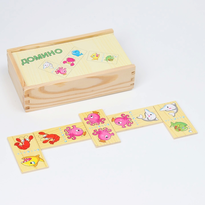 Домино &laquo;Подводный мир&raquo; 10,5 &times; 18,5 &times; 5 см