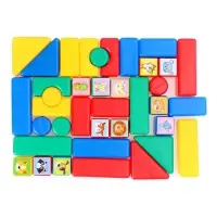 Кубики детские, &laquo;Животные&raquo;, пластиковые, цветные, 38 штук, 4&times;4 см