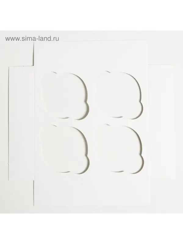Коробка подарочная для 4 капкейков &laquo;Тебе&raquo;, 16&times;16&times;10 см, с окном