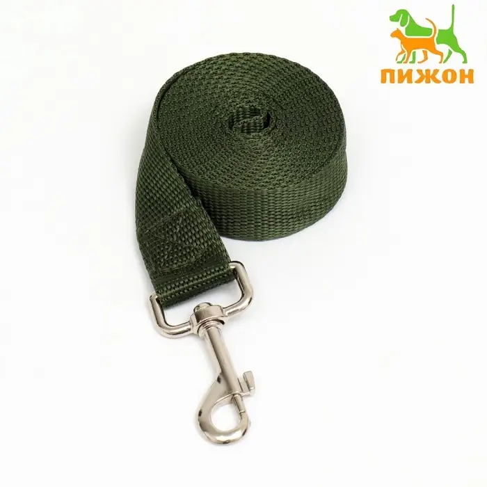 Поводок 2 м &times; 2.5 см, зелёный