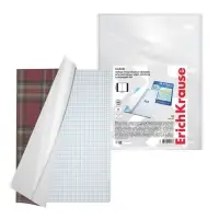 Набор обложек ПП 10 шт., 306&times;426 мм (А4), 50 мкм, ErichKrause Glossy Clear, для контурных карт, атласов и раб.тетрадей, фиксированная, глянцевые