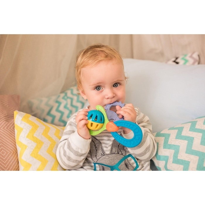 Погремушка - прорезыватель «Планеты», эластичная ручка, виды и цвет МИКС Погремушка - прорезыватель «Планеты», эластичная ручка, виды и цвет МИКС