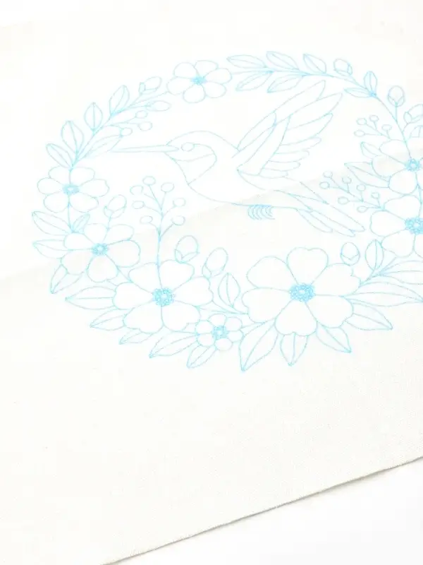 Вышивка гладью 20х20 см "Вдохновение природы"