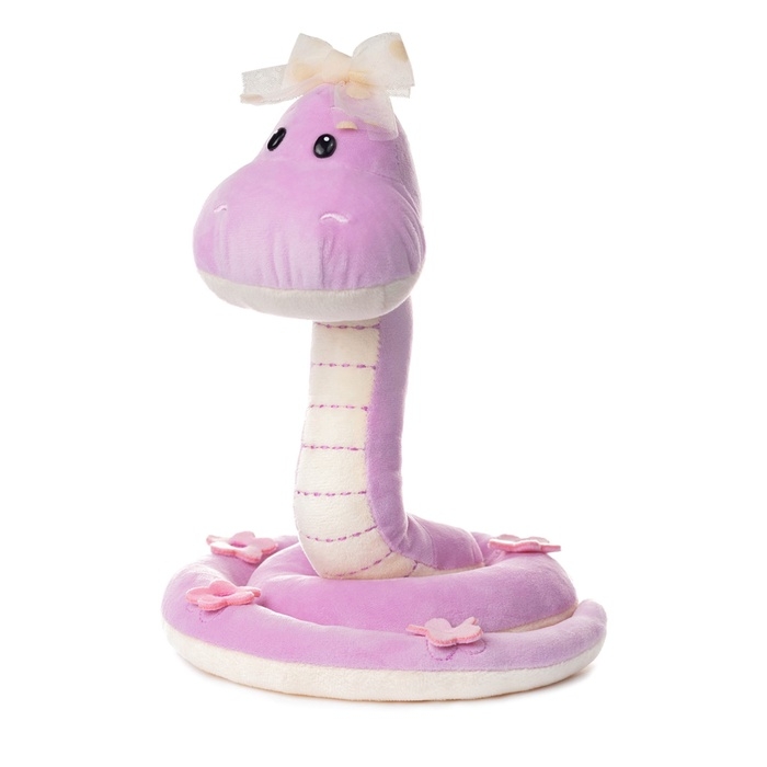 Мягкая игрушка  Мягкая игрушка "Змейка Дафна", цвет фиолетовый, 24 см MT-MRT012442-24