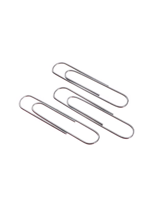 Скрепки 78мм оцинкованные в пластиковой тубе 100 штук Скрепки 78мм оцинкованные в пластиковой тубе 100 штук