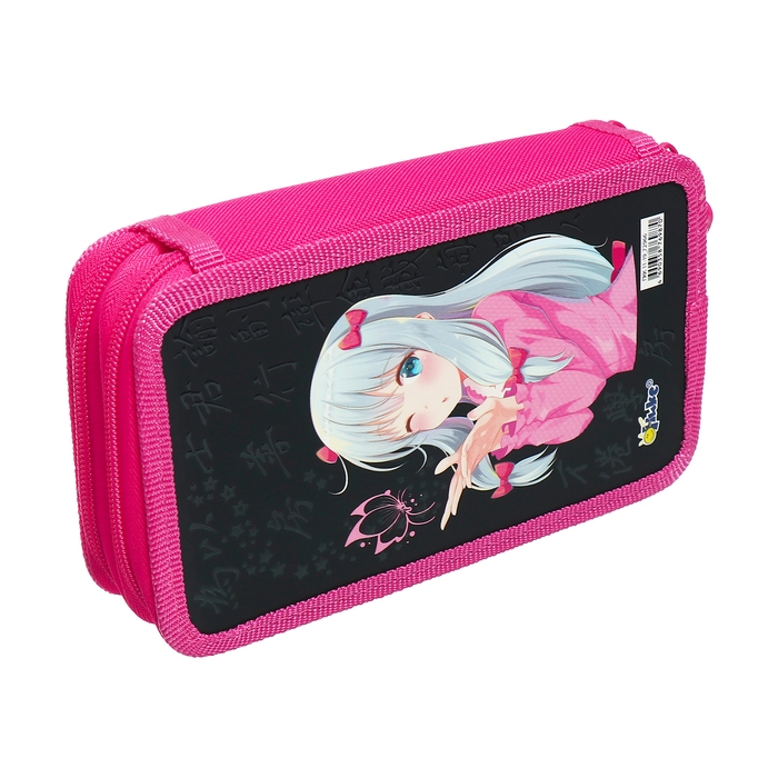 Пенал 2 секции 110*190 лам.кар ПКК 11-19 3D лак дев Пенал 2 секции 110*190 лам.кар ПКК 11-19 3D лак дев "Аниме с бабочкой" 72966