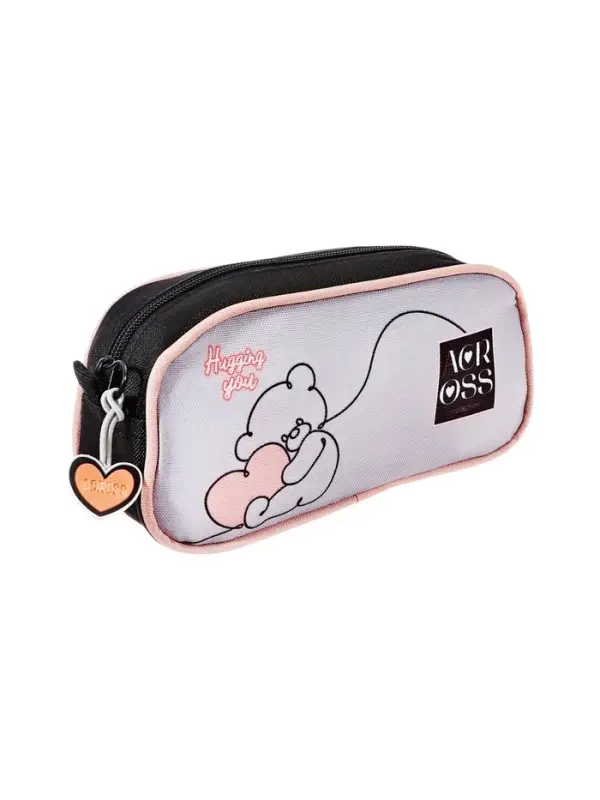 Рюкзак каркасный Across 410 40*33*15 наполн:мешок,пенал, дев, чер/сер 25-410-11 Рюкзак каркасный Across 410 40*33*15 наполн:мешок,пенал, дев, чер/сер 25-410-11