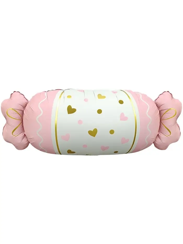 Воздушный шар фольгированный 34" &laquo;Конфета&raquo;, розовый сатин