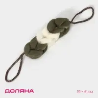 Мочалка для тела Доляна &laquo;Колосок&raquo;, 40 г, зелёная