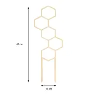 Шпалера, 40 × 15 см, дерево, «Соты», Greengo