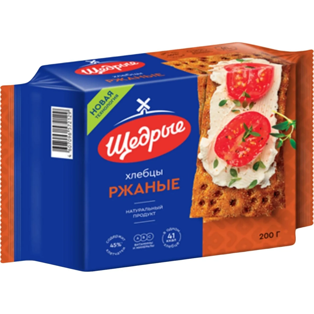 Хлебцы Щедрые ржаные, 200г