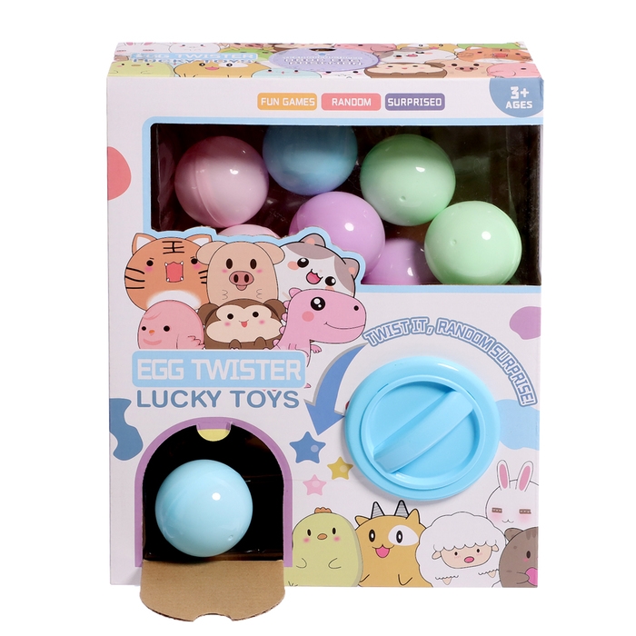 Детский игровой автомат «Сказочные зверята» с игрушками, в наборе 8 шаров-сюрпризов Детский игровой автомат «Сказочные зверята» с игрушками, в наборе 8 шаров-сюрпризов