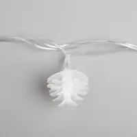 Гирлянда &laquo;Нить&raquo; 5 м с насадками &laquo;Шишки сосновые&raquo;, IP20, прозрачная нить, 20 LED, свечение мульти (RG/RB), мигание, 220 В