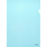 Папка уголок Комус А4 180мкм (синий)