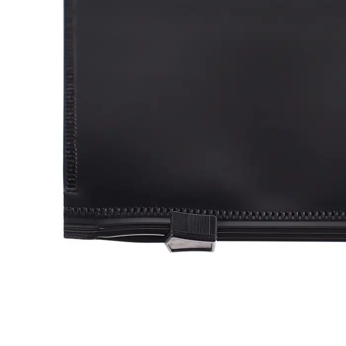 Папка-конверт на zip-молнии А4, 150 мкм, Calligrata, непрозрачная, черная