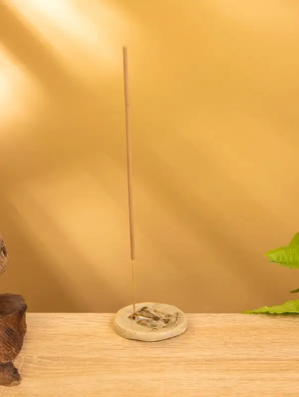 Подставка под благовония "Аура" керамика, цв. коричневый, 6х6х0,8 см