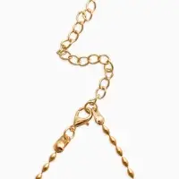 Колье "Летний вайб" морское дно, цвет белый в золоте