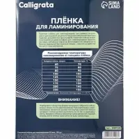 Пленка для ламинирования A4, 100 штук, глянцевая, 60 мкм, 216&times;303 мм