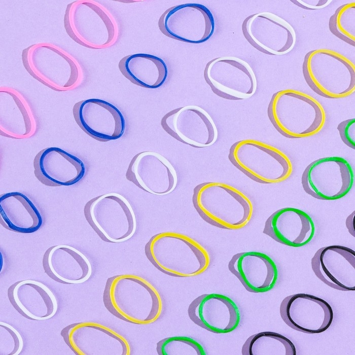 Резинки для животных, набор 100 шт, микс цветов Резинки для животных, набор 100 шт, микс цветов