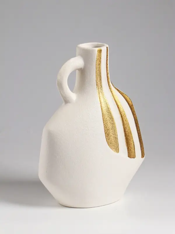 Ваза настольная керамика Ваза настольная керамика "Оделис" 21,5х16 см, белый