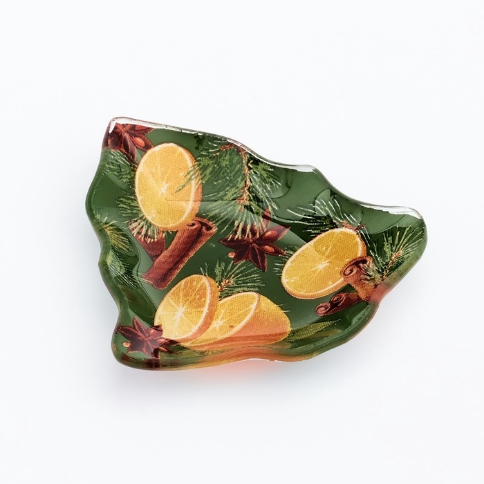 Подставка под чайный пакетик Подставка под чайный пакетик "Сочного Нового года", 8.7х8.5 см