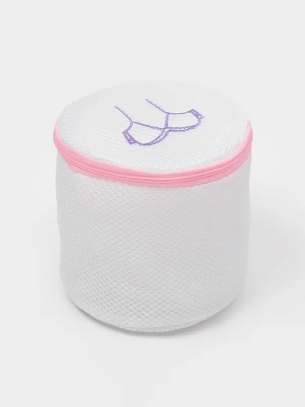 Мешок для стирки бюстгальтеров Доляна, 16&times;16&times;16 см, трёхслойный, крупная сетка, белый