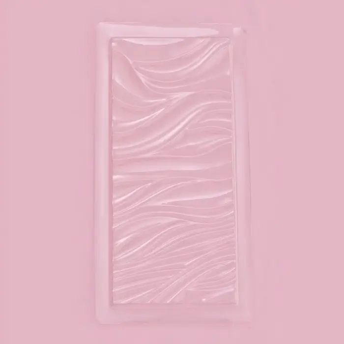 Форма для шоколада «Волны», пластик, 20,5×10,5×1 см, прозрачная