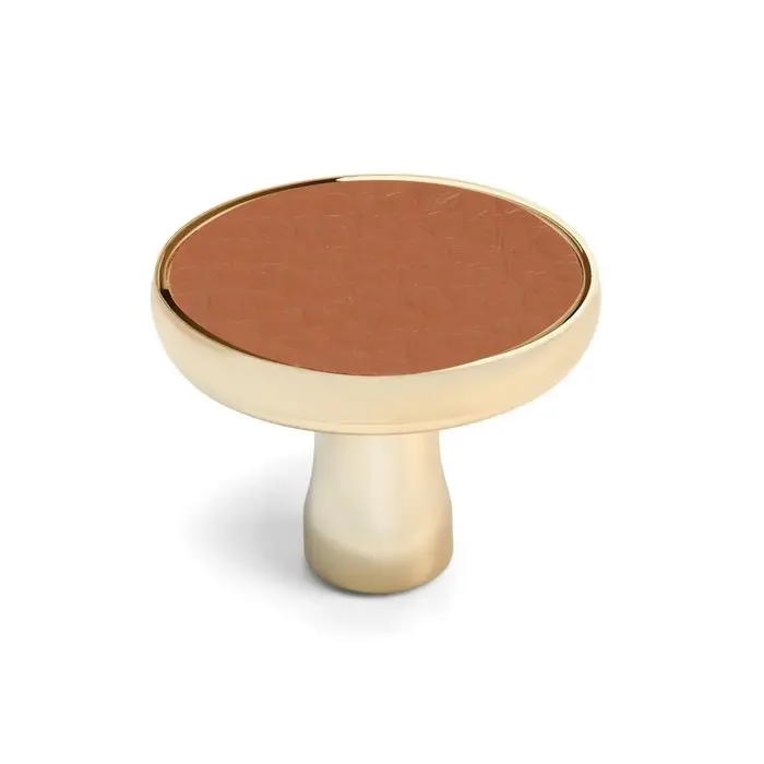 Ручка-кнопка CAPPIO РК103, d=33 мм, пластик, цвет золото