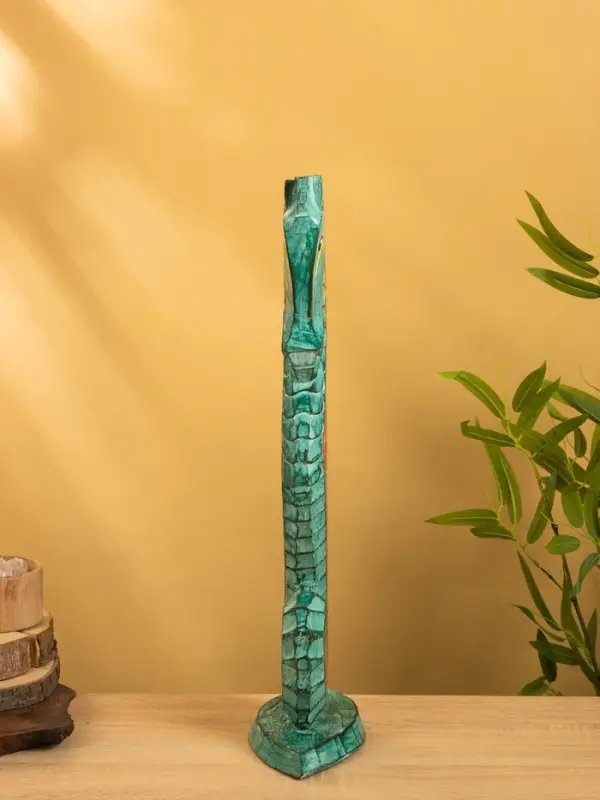 Сувенир интерьерный  Сувенир интерьерный "Морской конь" 18х9х60 см, дерево, цв. зелёный