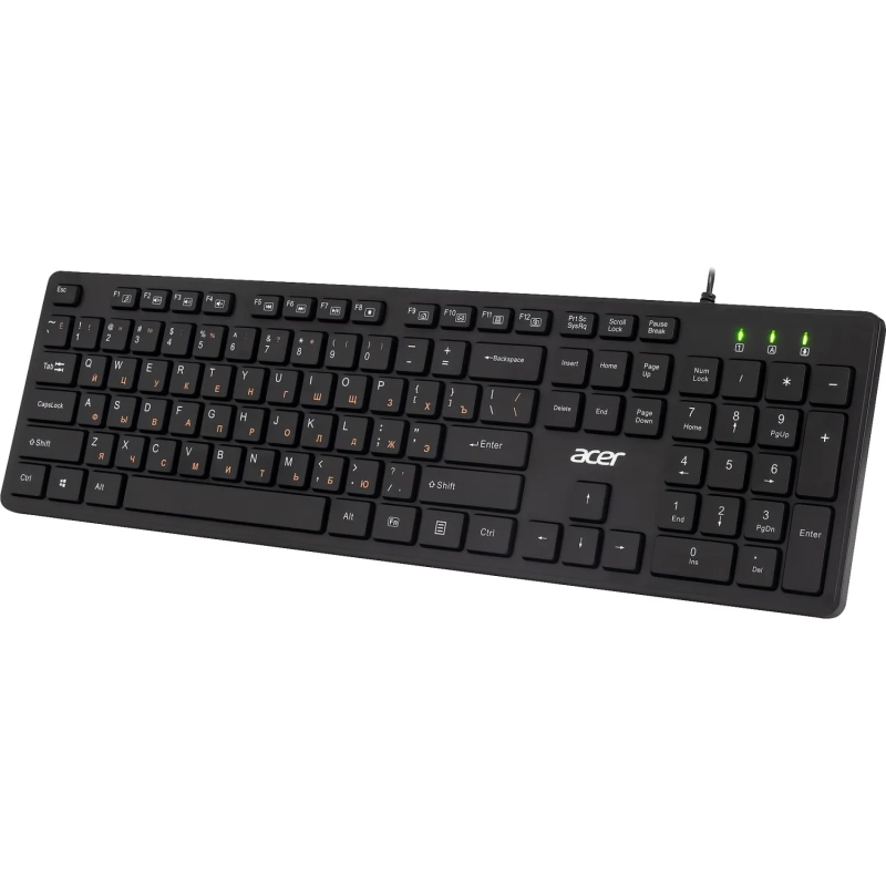Клавиатура Acer OKW122 черный USB (ZL.KBDEE.00C)