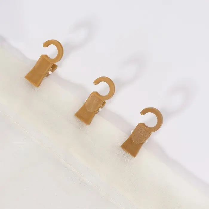 Зажим для штор, на кольцо, 35 × 20 мм, цвет тёмный ясень, цена за 1 штуку Зажим для штор, на кольцо, 35 × 20 мм, цвет тёмный ясень, цена за 1 штуку