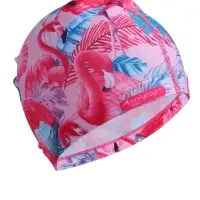 Шапочка для плавания взрослая ONLYTOP Swim &laquo;Фламинго&raquo;, тканевая, обхват 54-60 см
