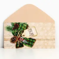 Конверт для денег «С Новым Годом!», 16.5×8 см