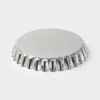 Форма для выпечки, d=21 см, h=3.3 см, жесть, серебристая