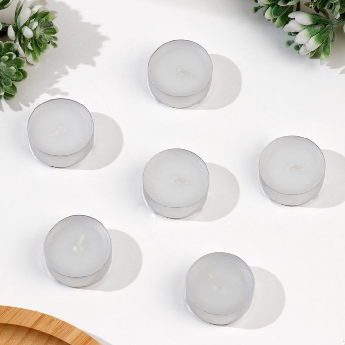 Набор свечей чайных ароматизированных Набор свечей чайных ароматизированных "Пачули", 6 шт, 12 гр