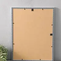 Фоторамка для фото 30х40 см "Oframe", пластик, белый с золотом, (пластиковый экран)