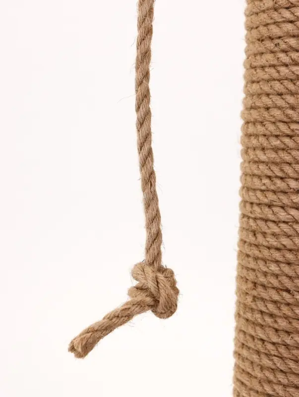 Когтеточка Зверьё Моё c гамаком, 40 х 40 х 50 см, джут, розовая пантера