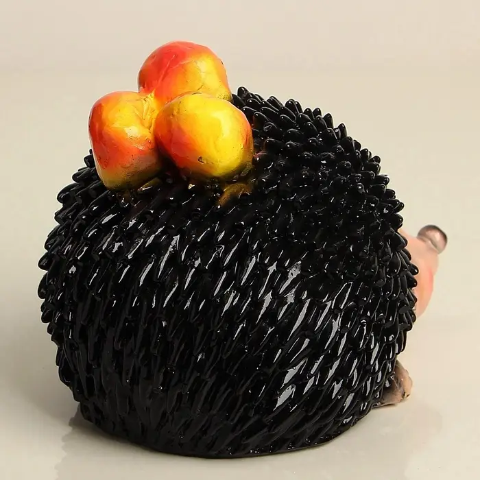 Садовая фигура из гипса &laquo;Еж с яблоками&raquo;, 14&times;19&times;16 см