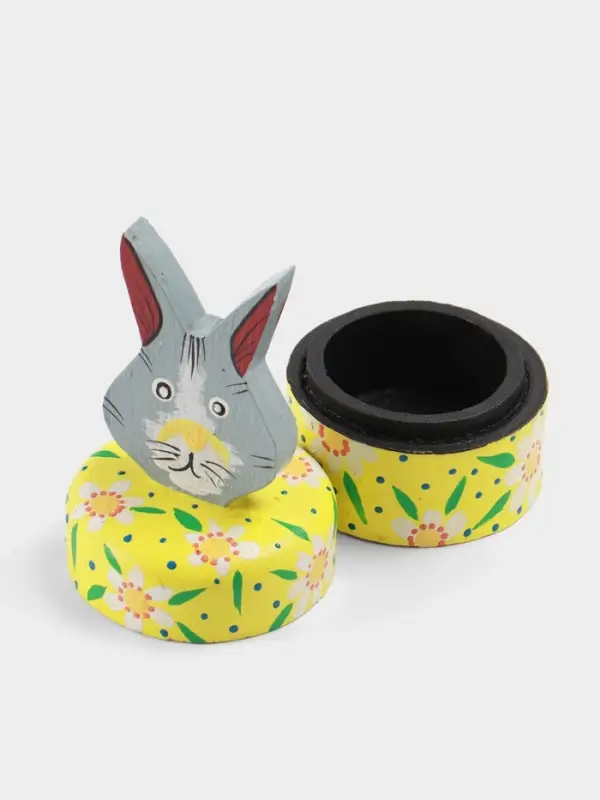 Шкатулка &laquo;Заяц&raquo;, 9&times;9&times;16 см, дерево