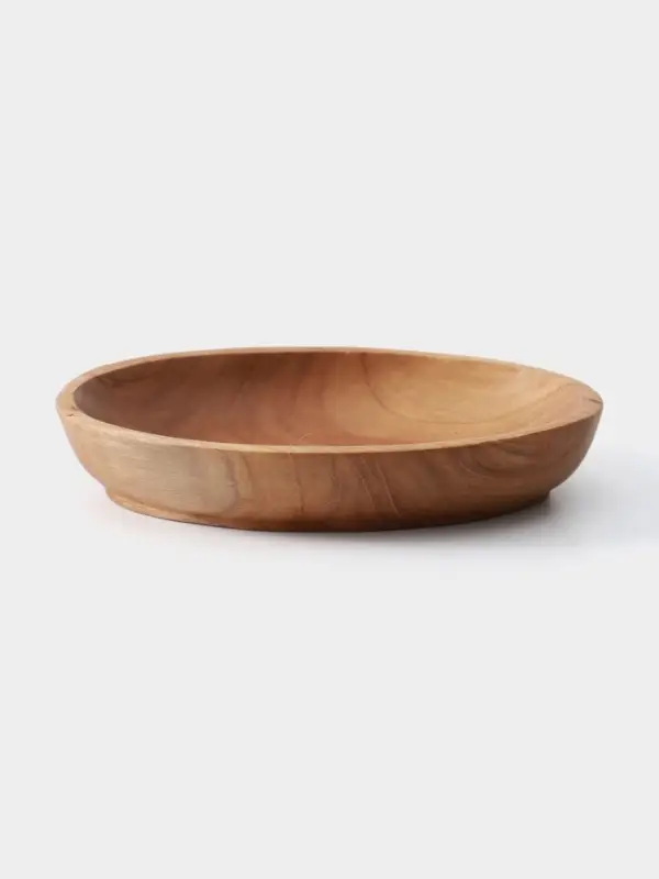 Тарелка, 17&times;11&times;3 см, тиковое дерево