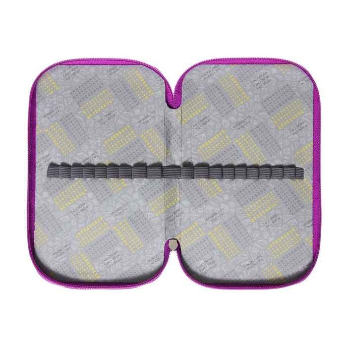 Пенал 3 секции, 125 х 205 х 55 мм, Calligrata 81П26/3 Пенал 3 секции, 125 х 205 х 55 мм, Calligrata 81П26/3 "Цветок", (объемный 3D-рисунок с эффектом металлика) ламинированный картон