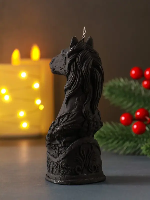 Свеча Символ Года Свеча Символ Года "Лошадь", 12,5*5*6,5, черная